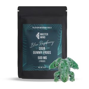 MasterMind Sour Gummy Frogs Blue Raspberry 1000mg