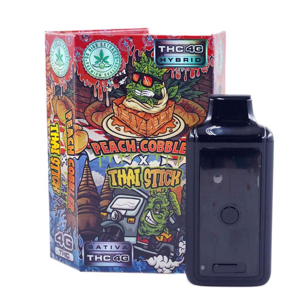 So High Extracts Dual Chamber Pen Peach Cobbler + Thai Stick ( Grams + Grams) So High Extracts Dual Chamber Pen Peach Cobbler + Thai Stick ( Grams + Grams)