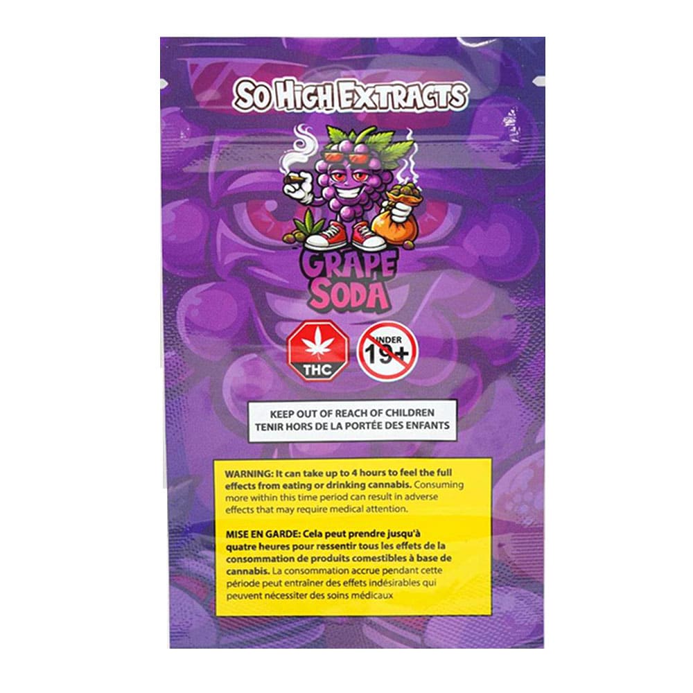 So High Extracts Premium Shatter g Grape Soda So High Extracts Premium Shatter g Grape Soda