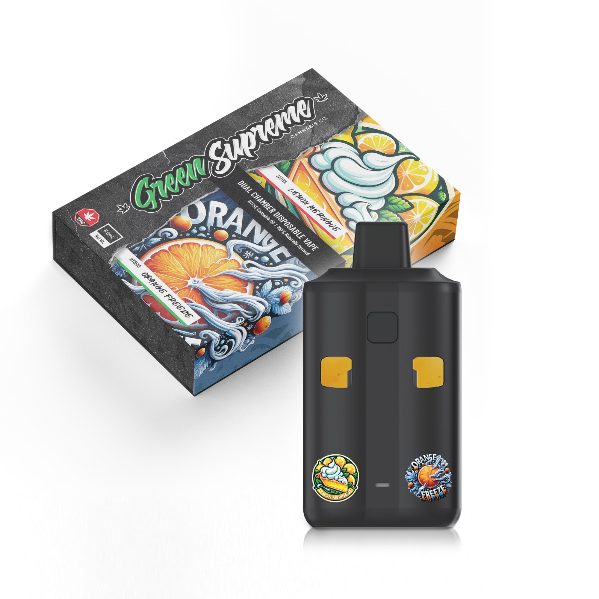 Dual Vape LemonMeringue OrangeFreeze MockupSet V Dual Vape LemonMeringue OrangeFreeze MockupSet V