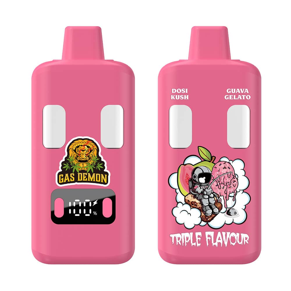 Gas Demon Dosi Kush Guava Gelato mg (g g) THC Disposable Vape Gas Demon Dosi Kush Guava Gelato mg (g g) THC Disposable Vape