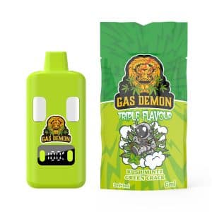 Gas Demon Kush Mint Green Crack mg (g g) THC Disposable Vape