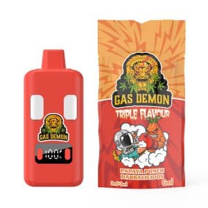Gas Demon Papaya Punch Dabbalicious mg (g g) THC Disposable Vape