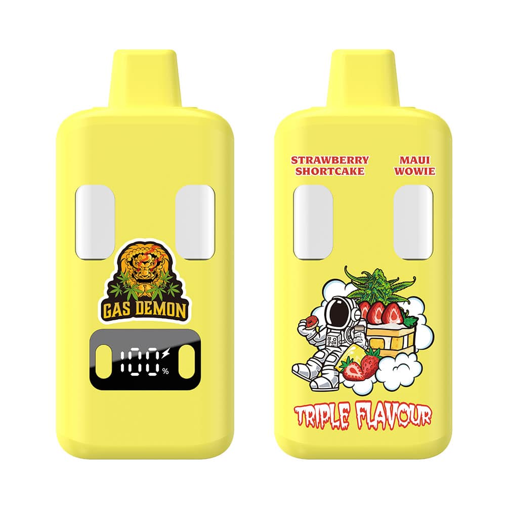 Gas Demon Strawberry Shortcake Maui Wowie mg (g g) THC Disposable Vape Gas Demon Strawberry Shortcake Maui Wowie mg (g g) THC Disposable Vape