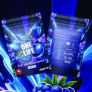 One Life Edibles Blue Raspberry Gummy mg THC (Indica)