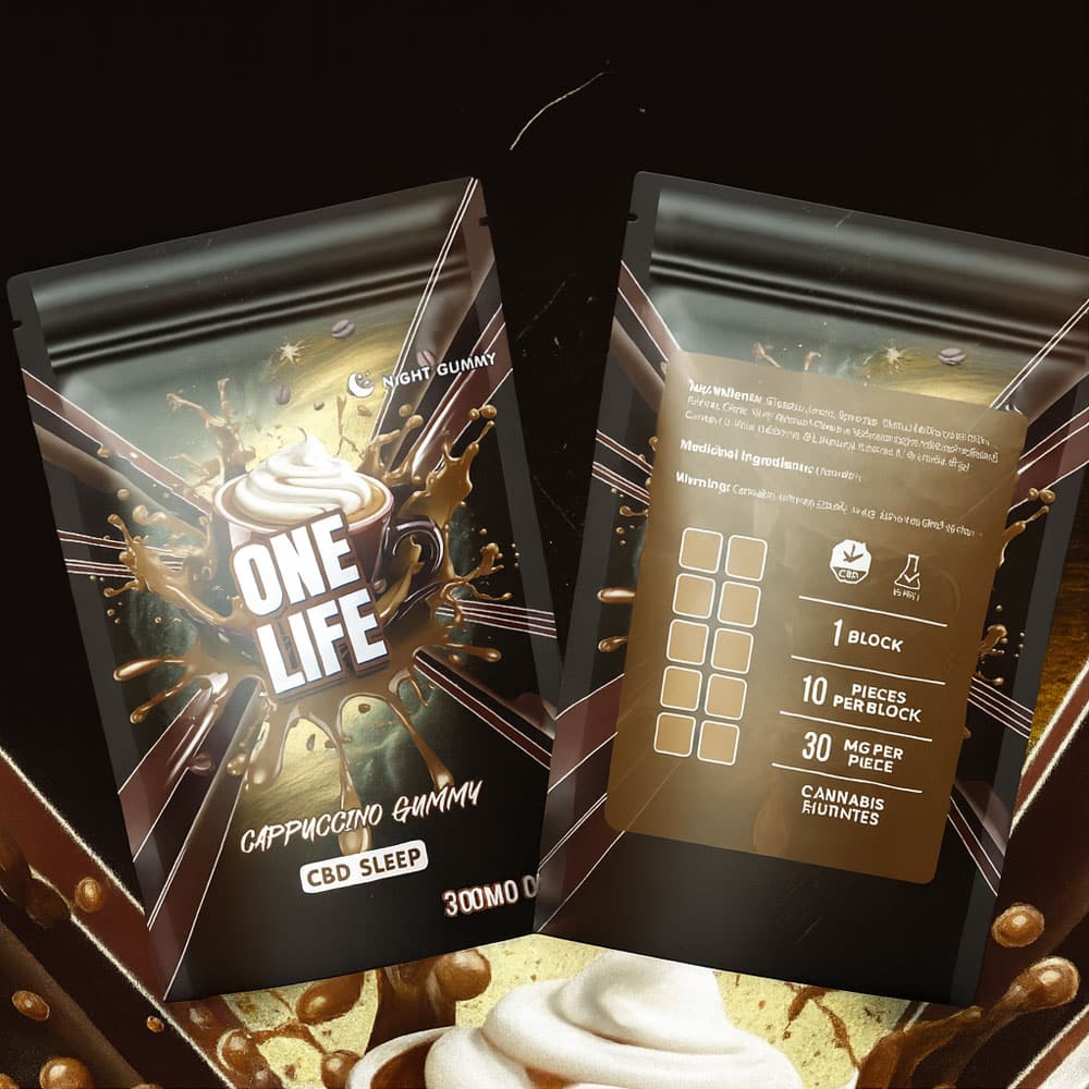 One Life Edibles Cappuccino Gummy mg THC (Indica) One Life Edibles Cappuccino Gummy mg THC (Indica)