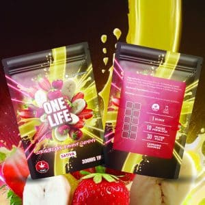 One Life Edibles Lychee Gummy mg THC (Indica)