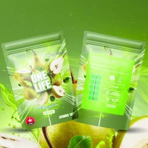 One Life Edibles Pear Gummy mg THC (Indica)