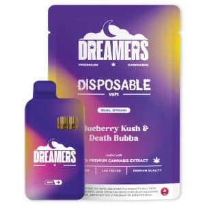 Dreamers Blueberry Kush & Death Bubba g Disposable Dual Vape