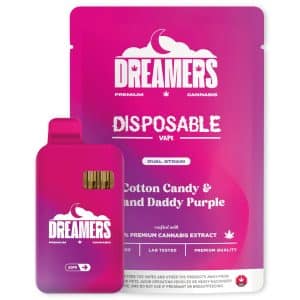 Dreamers Cotton Candy & Grand Daddy g Disposable Dual Vape