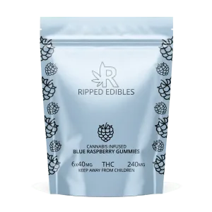 Ripped Edibles Blue Raspberry mg THC
