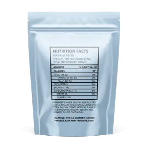 Ripped Edibles Blue Raspberry mg THC