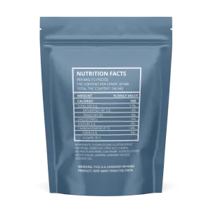 Ripped Edibles Chewies Blue Raspberry mg THC