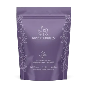 Ripped Edibles Chewies Mixed Berry mg THC