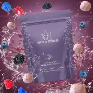 Ripped Edibles Chewies Mixed Berry mg THC