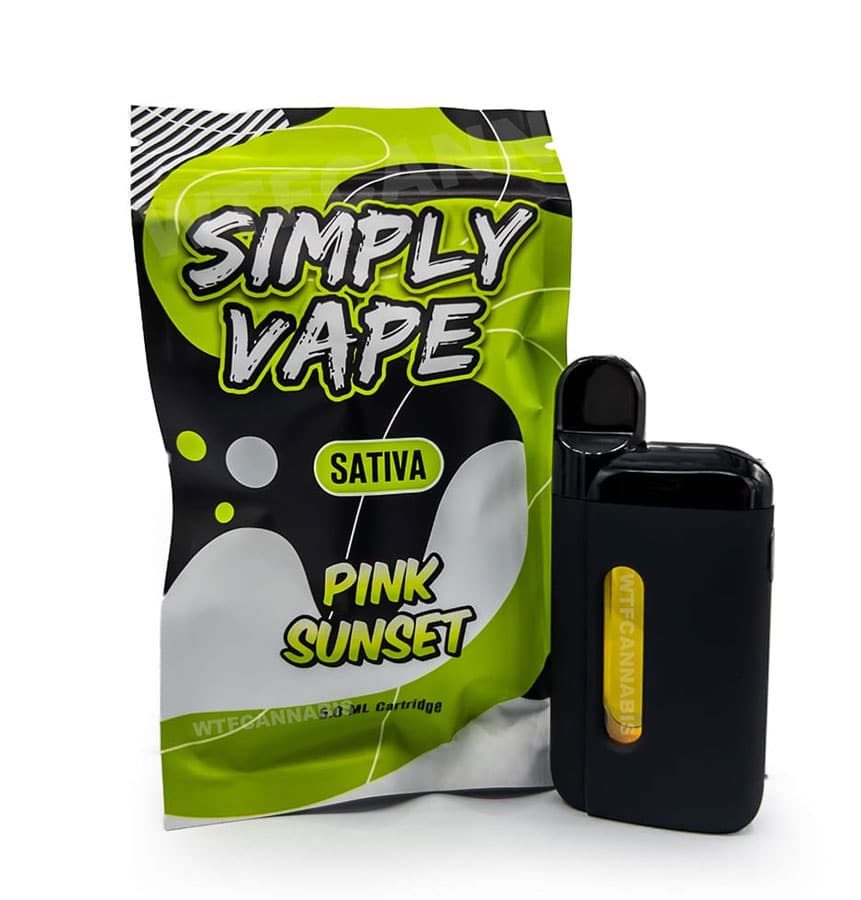 Simply Vape THC Disposable Pen ml Pink Sunset Simply Vape THC Disposable Pen ml Pink Sunset
