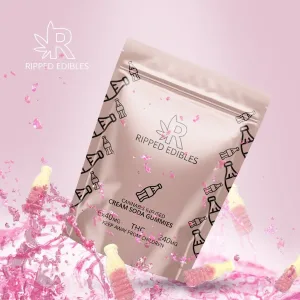 ripped edibles cream soda gummies