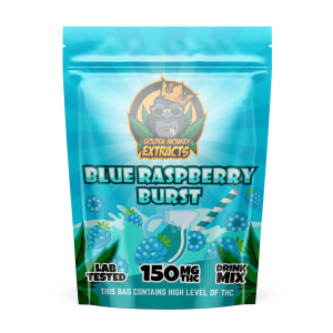 Golden Monkey Extracts THC Drink Mix – Blue Raspberry Burst