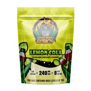 Golden Monkey Extracts THC Gummy – Lemon Cola (pcs)