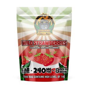 Golden Monkey Extracts THC Gummy – Wild Strawberries