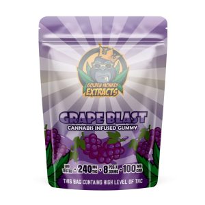 Golden Monkey Extracts THC:CBD Gummy – Grape Blast