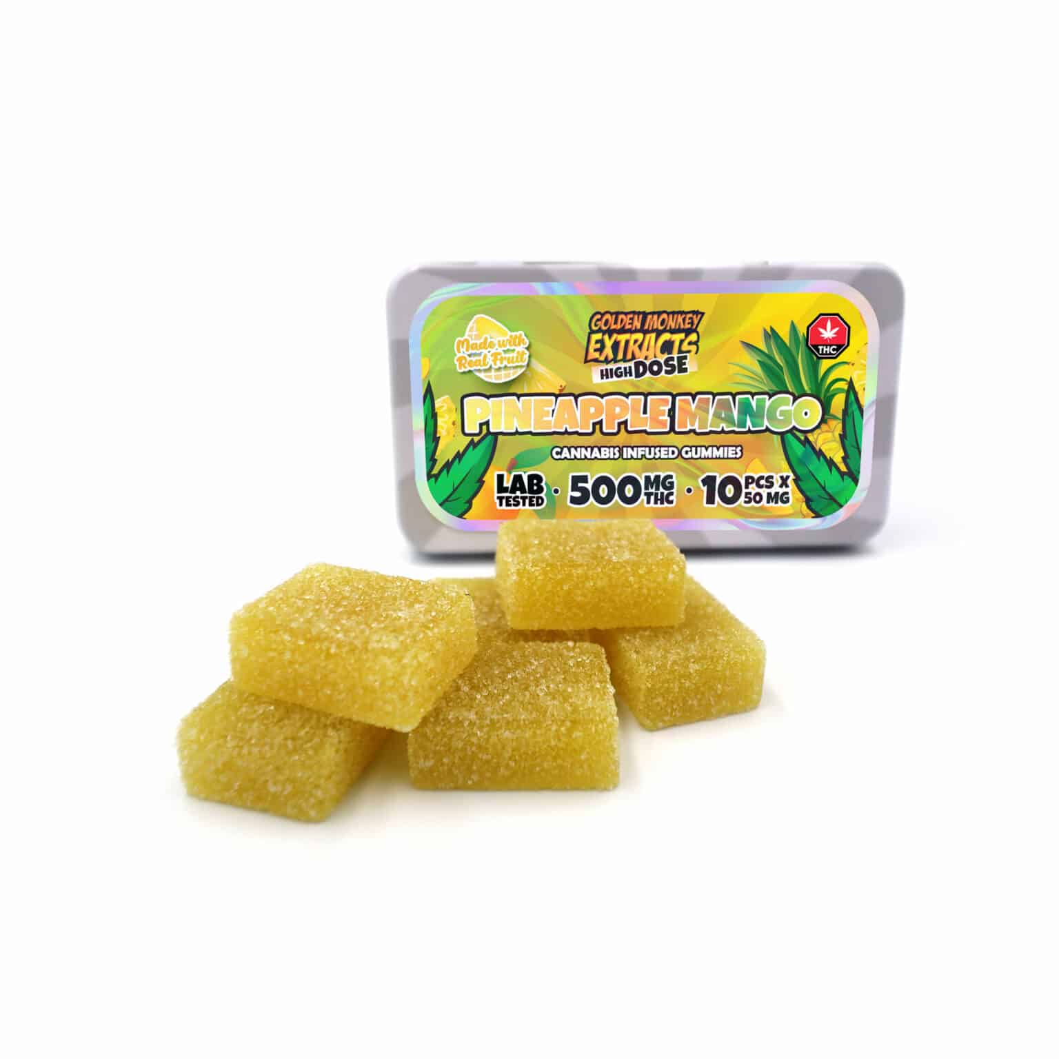 THC Gummy – High Dose – MG – Pineapple Mango THC Gummy – High Dose – MG – Pineapple Mango