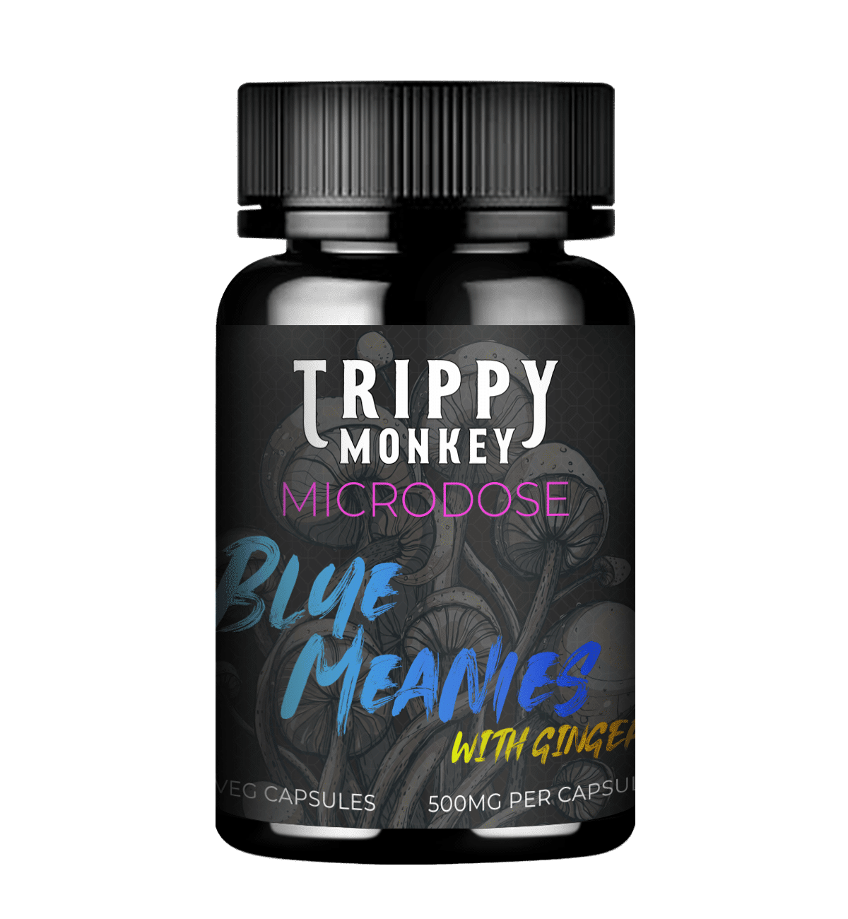 Trippy Monkey Microdose Capsules Blue Meanies Trippy Monkey Microdose Capsules Blue Meanies
