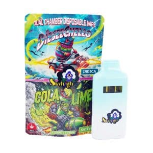 Sky High Extract – Dual Chamber Vape – Dieselchello (Indica) + Cola Lime (Sativa) – ( Grams + Grams)